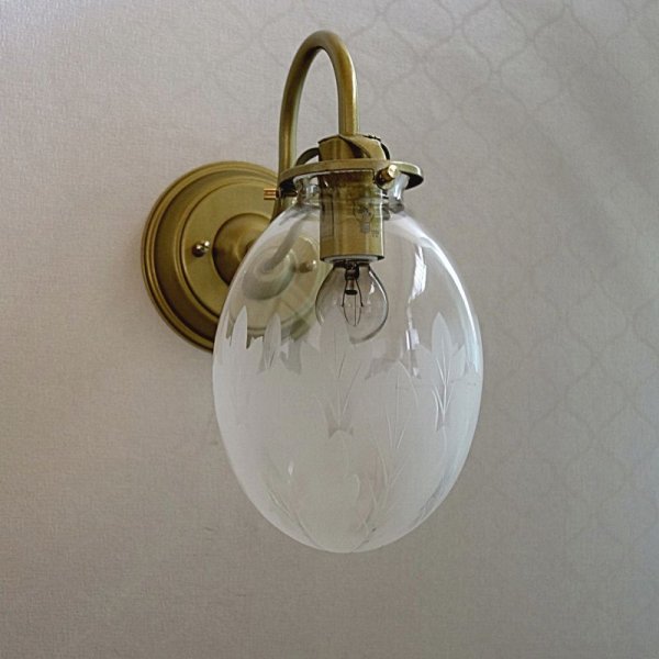 画像10: 重ね葉切子　タマゴ型　ブラケットライト　 (10)