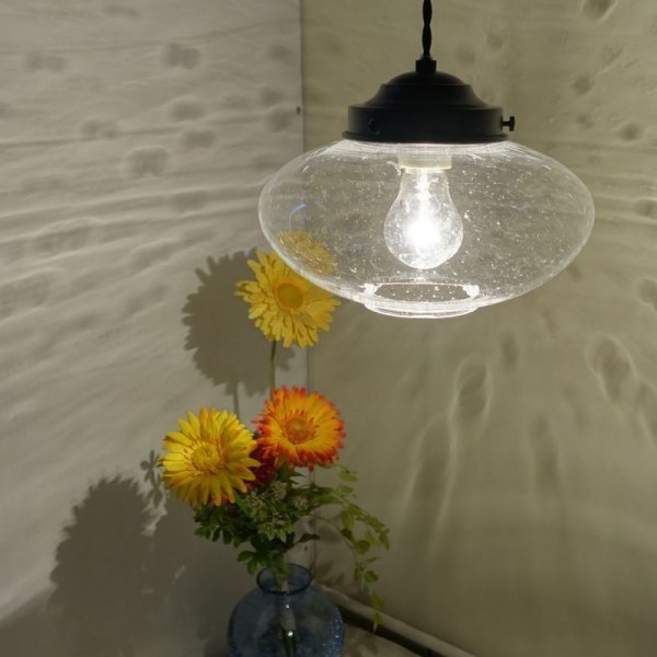 画像5: ミカン型ペンダントライト 泡クリア (5)