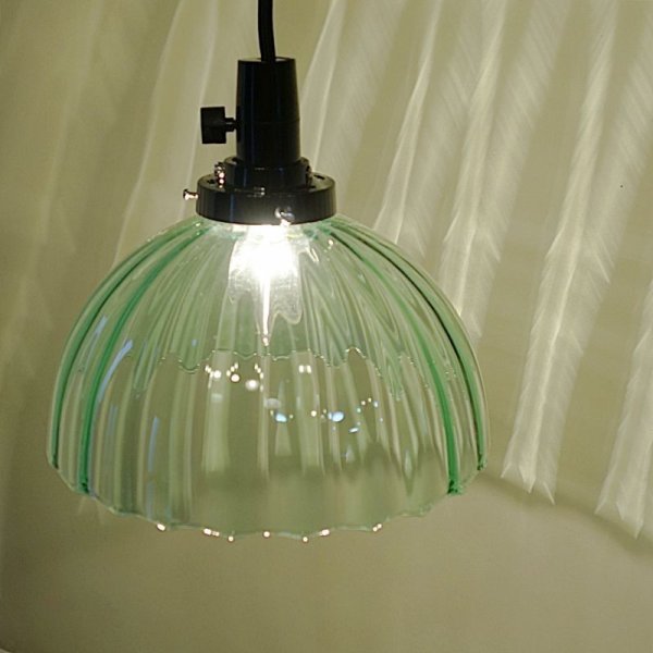 画像3: オワン型ペンダントライト2001 グリーンモール (3)