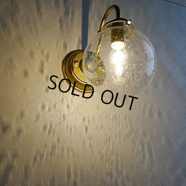 画像6: 丸型　ブラケットライト　138mm 泡クリア (6)