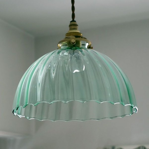 画像8: オワン型ペンダントライト2001 グリーンモール (8)