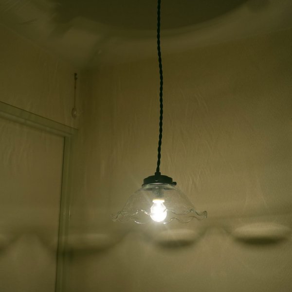 画像6: 花ぶちペンダントライトクリア (6)