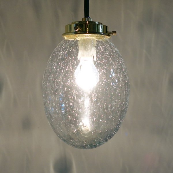 画像4: タマゴ型ペンダントライト　泡ブルー (4)