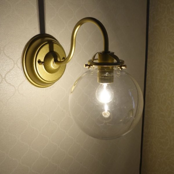 画像3: 丸型 ブラケットライト 138mm クリア (3)