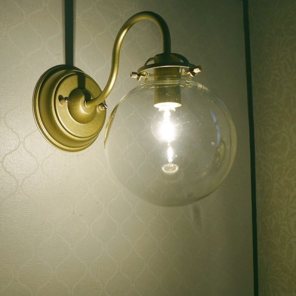 画像5: 丸型 ブラケットライト 138mm クリア (5)