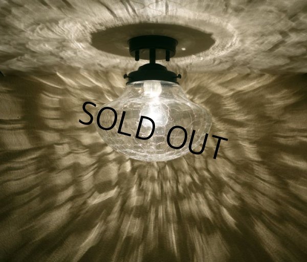 画像3: 直付けライト　イチョウ型　ヒビクリア (3)