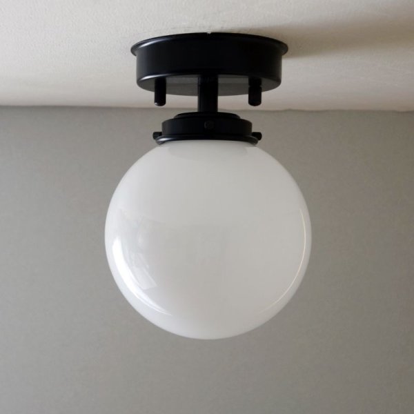 画像4: 直付け型ライト 丸型138　乳白 (4)