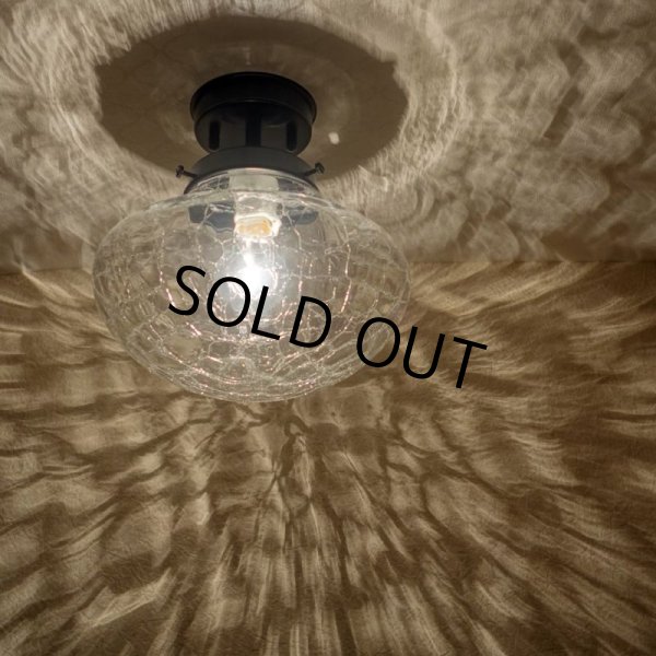 画像2: 直付けライト　イチョウ型　ヒビクリア (2)