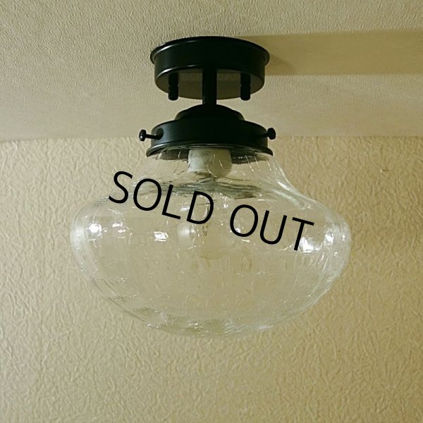 画像4: 直付けライト　イチョウ型　ヒビクリア (4)