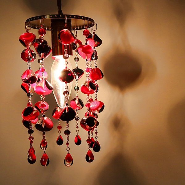 画像2: ベネチアンガラスシャンデリア  レトロドット (2)