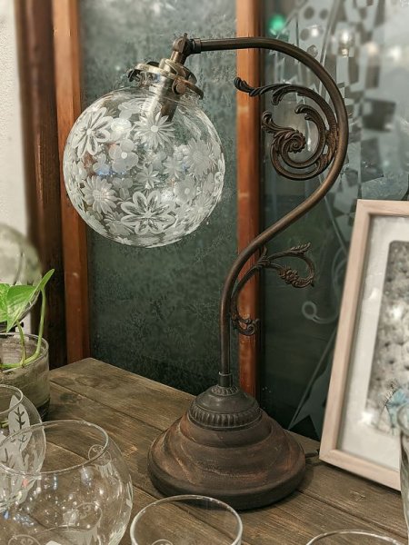 画像6: 限定品 全花切子 丸型138スタンドライトG クリア (6)