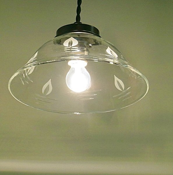 画像2: キャンドル切子Cペンダントライト9906　クリア (2)