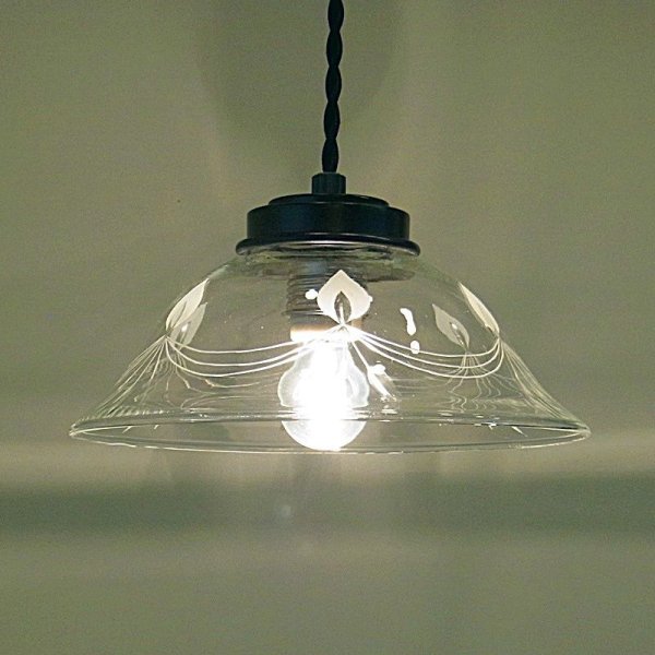 画像3: キャンドル切子Bペンダントライト9906　クリア (3)