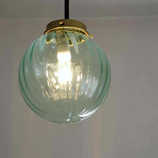 画像5: 丸型ペンダントライト138グリーンモール (5)