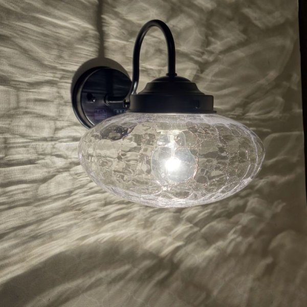 画像2: ミカン型ブラケットライト ヒビクリア (2)