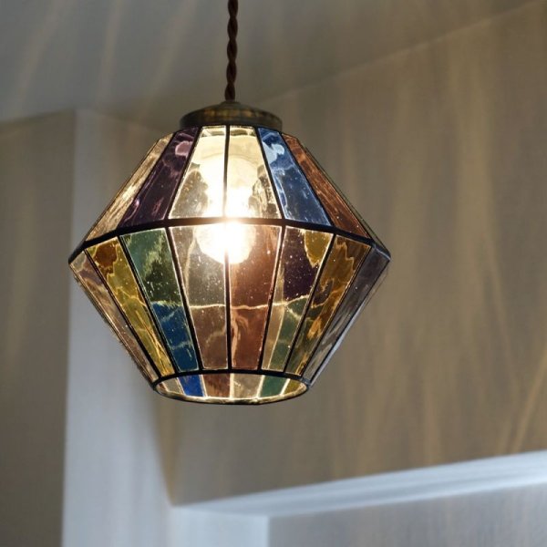 画像4: ステンドグラス　ペンダントライト　オーロラ (4)