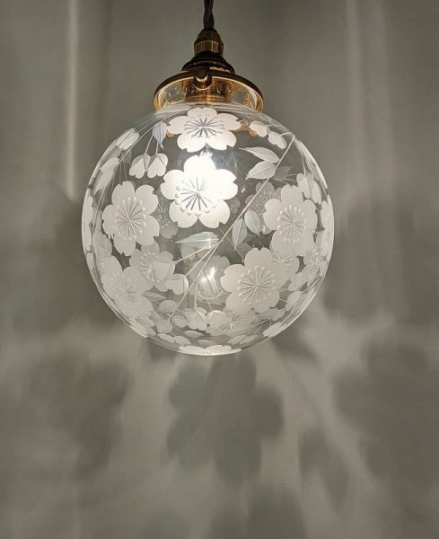 画像6: 限定品　桜切子138ペンダントライト (6)