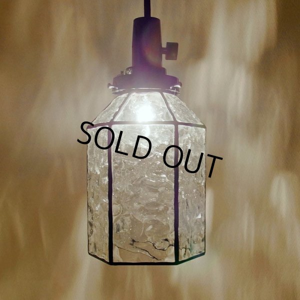 画像3: ステンドグラス　ペンダントライト　六角Aクリア (3)