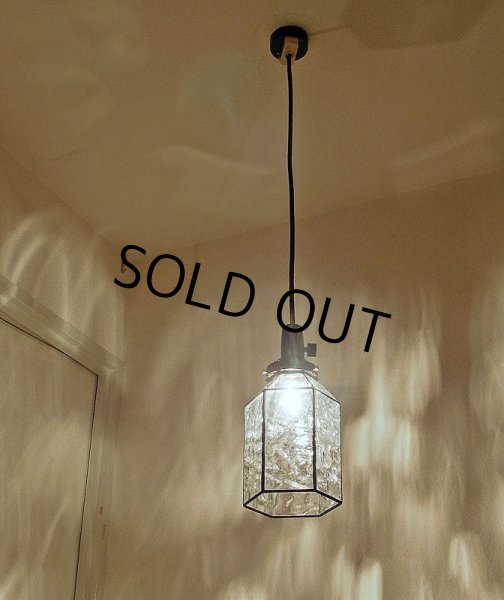 画像4: ステンドグラス　ペンダントライト　六角Aクリア (4)