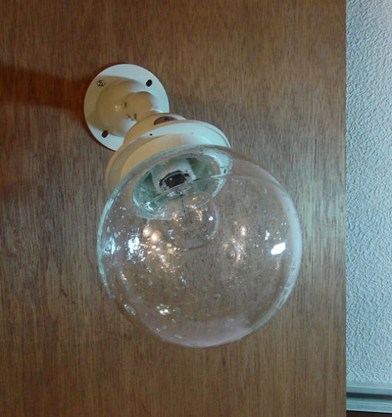 画像7: 屋外可　ネジ式丸型ブラケットライト　クリア (7)