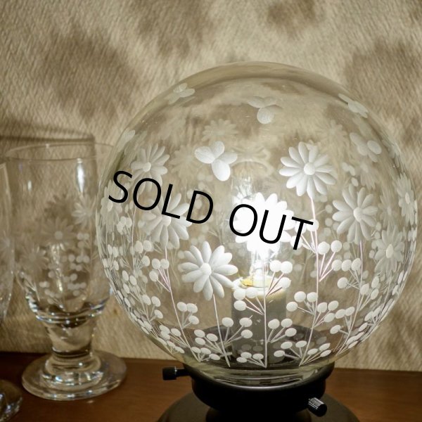 画像4: 限定品　ポンポン花切子 丸型138　テーブルランプ　クリア (4)