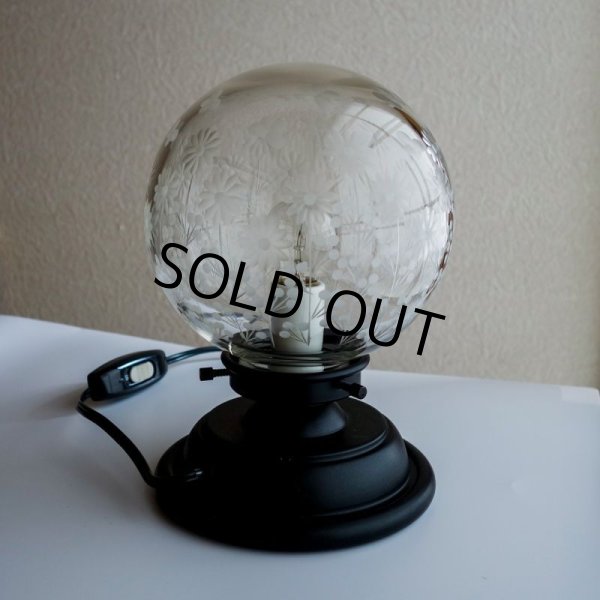 画像6: 限定品　ポンポン花切子 丸型138　テーブルランプ　クリア (6)