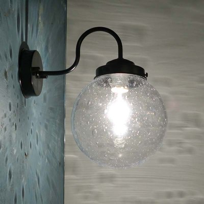 画像2: ガラスシェード 丸型200 ヒビ 泡