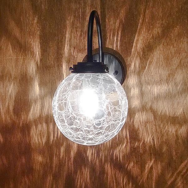 画像2: 丸型ブラケットライト138R　ヒビクリア (2)