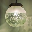 画像1: 限定品　丸花底菊花切子165ペンダントライト  グリーン (1)