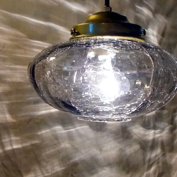 画像2: ミカン型ペンダントライト　ヒビスモーク (2)