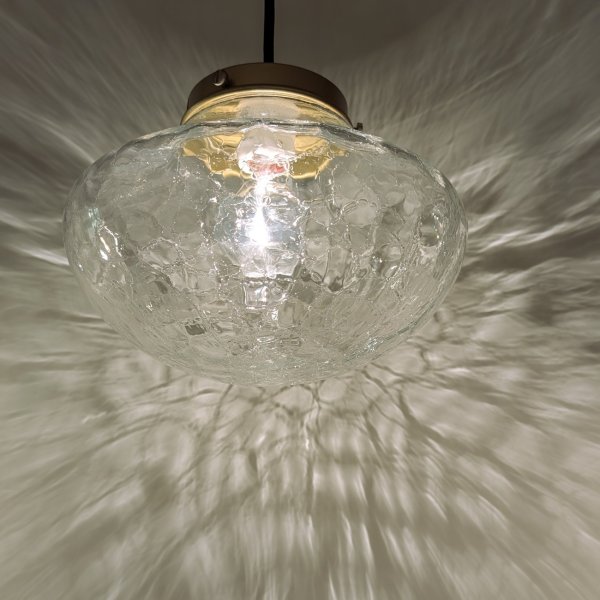 画像7: イチョウ型ペンダントライトヒビクリア (7)