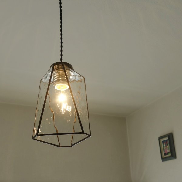 画像4: 【OUTLET】ステンドグラス ペンダントライト テトラ クリア (4)