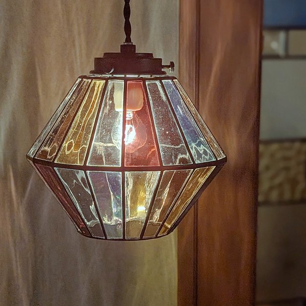 画像2: ステンドグラス　ペンダントライト　オーロラ (2)