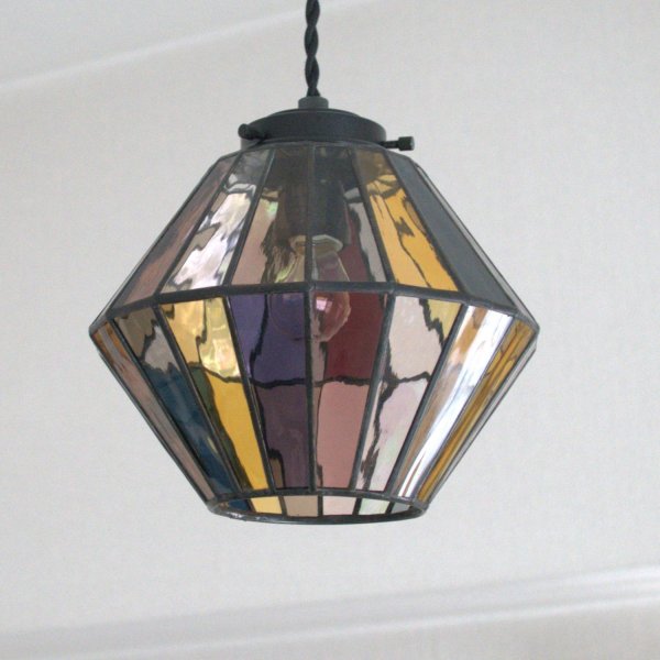 画像10: ステンドグラス　ペンダントライト　オーロラ (10)