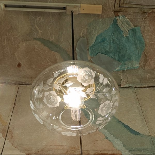 画像2: 限定品 バラ切子ミカン型ペンダントライト  (2)