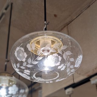 ミカン型 ガラスシェード/クリア アンバー グリーン 乳白 スモーク