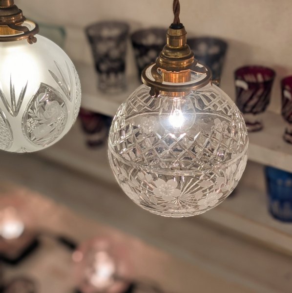 画像2: 限定品　上切子 桜138　ペンダントライト (2)