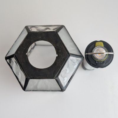 画像1: ステンドグラスランタンシェード  avocado C　ゴールゼロ用