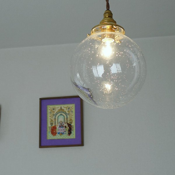 画像5: 丸型ペンダントライト138泡クリア (5)