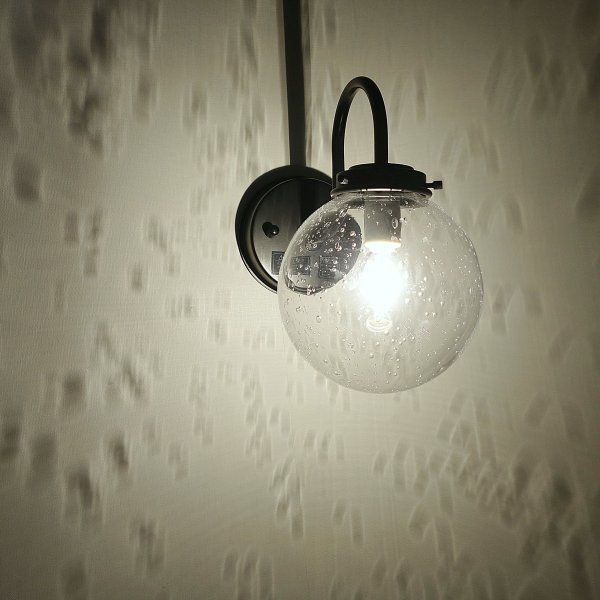 画像5: 丸型　ブラケットライト　138mm 泡クリア (5)