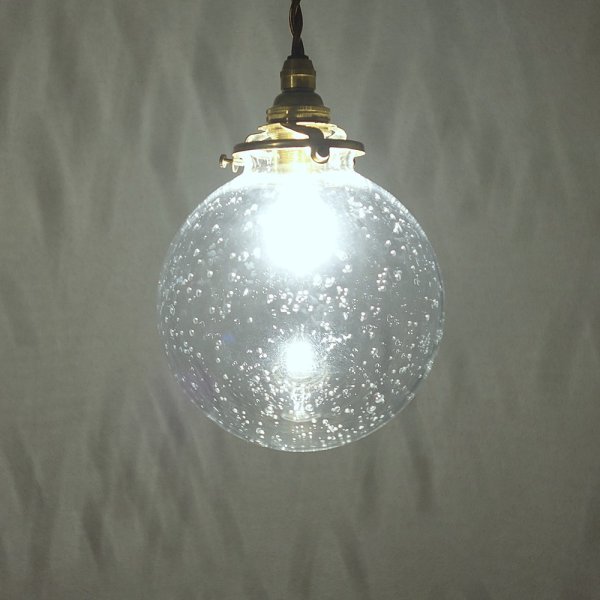 画像4: 丸型ペンダントライト138泡クリア (4)