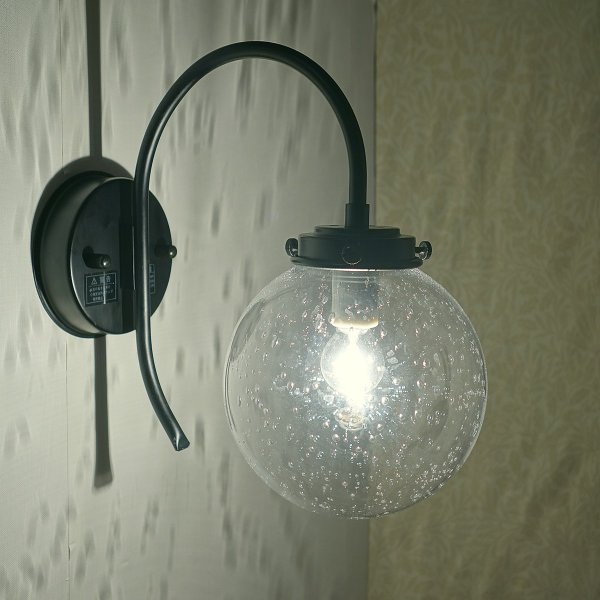 画像1: 丸型ブラケットライト138R　泡クリア (1)