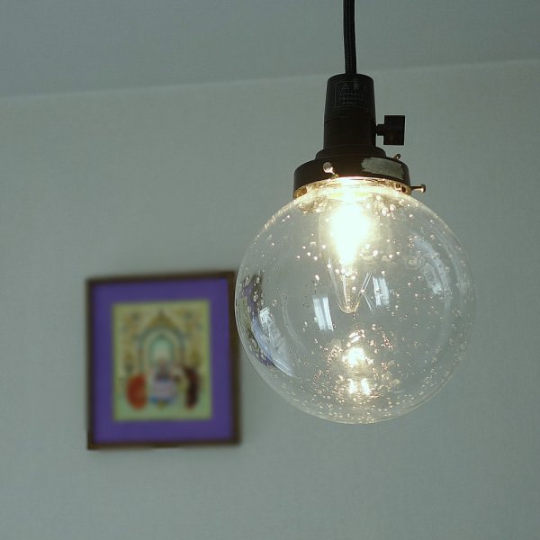 画像2: 丸型ペンダントライト138泡クリア (2)