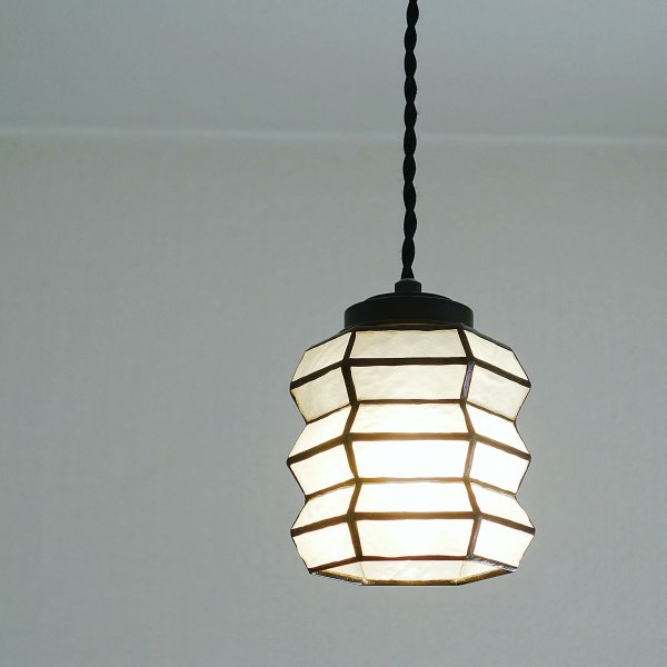 画像3: ステンドグラス ミニペンダントライト アコーディオン (3)