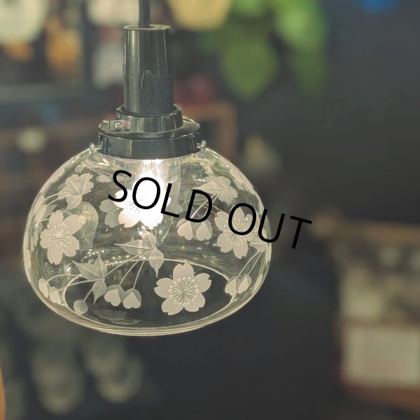 画像3: 桜切子ボンボリ型ペンダントライト　クリア (3)
