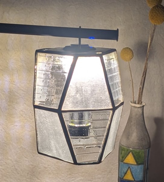 画像3: ステンドグラスランタンシェード  rock モノトーンB　ゴールゼロ用 (3)