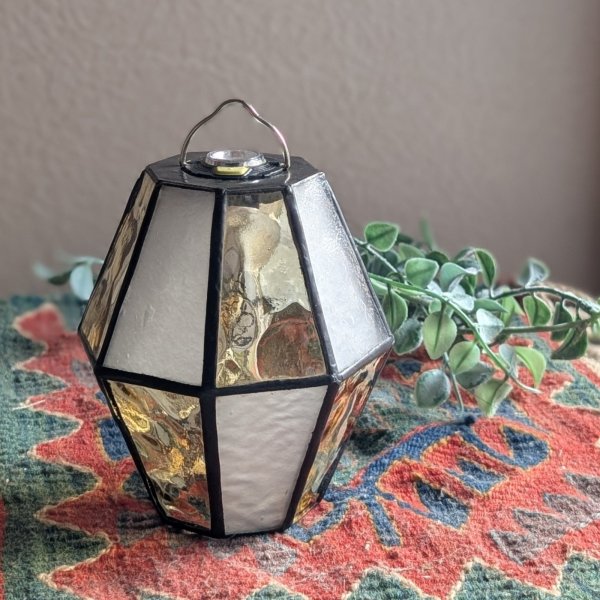 画像6: ステンドグラスランタンシェード  avocado A　ゴールゼロ用 (6)