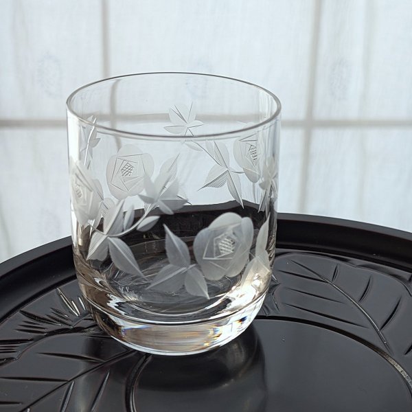 画像3: バラ切子 ロックグラス (3)