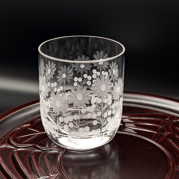 画像2: ポンポン花切子 ロックグラス (2)