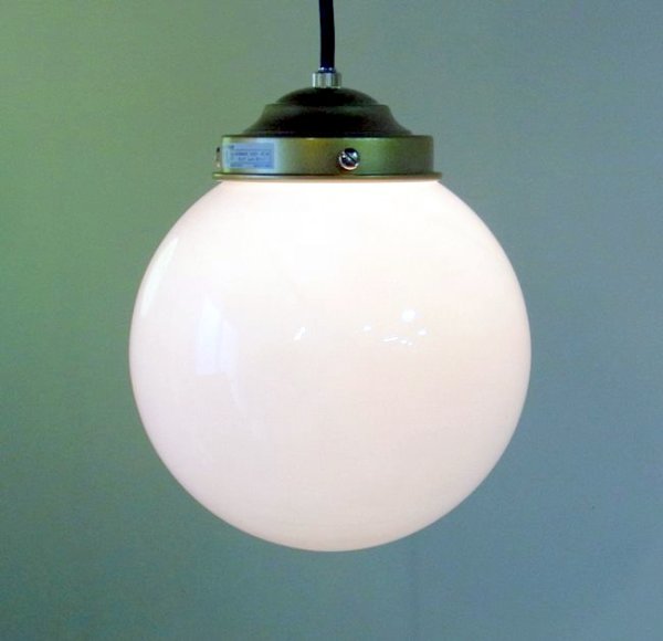 画像1: 丸型ペンダントライト　乳白200 (1)